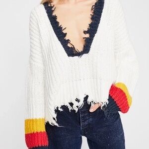 Wildfox Palmetto Sweater Sneak Out Stripe